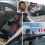 Georgia police officers break into car with two crying children in the heat