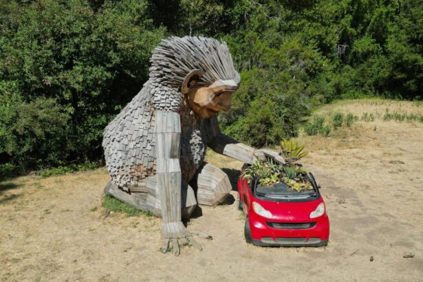 Giant trolls have message for humans about protecting planet