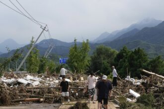 Heavy rains and flooding kill at least 34 people in and near Beijing : NPR