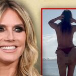 Heidi Klum Goes Topless at Beach, on Video