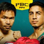 Manny Pacquiao (left) will face  Mario Barrios (right) next. [Image courtesy: @premierboxing on Instagram]