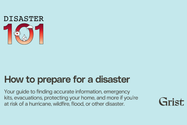 How to prepare for a disaster