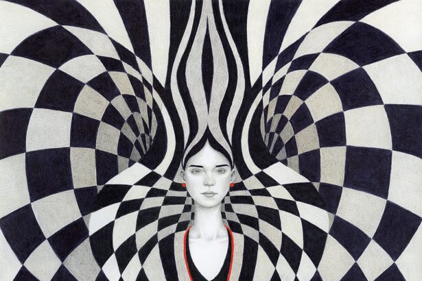 Hypnotic Patterns Envelop Sofia Bonati’s Nostalgic and Stylish Imagined Portraits — Colossal