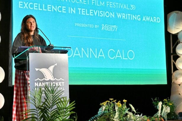 Joanna Calo Accepts Nantucket Film Festival Award for Excellence in TV Writing