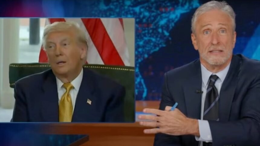 Jon Stewart Slams Trump For Claiming He Never Went to Epstein’s Island