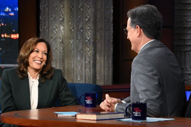 Kamala Harris Appears on Stephen Colbert’s ‘Late Show’