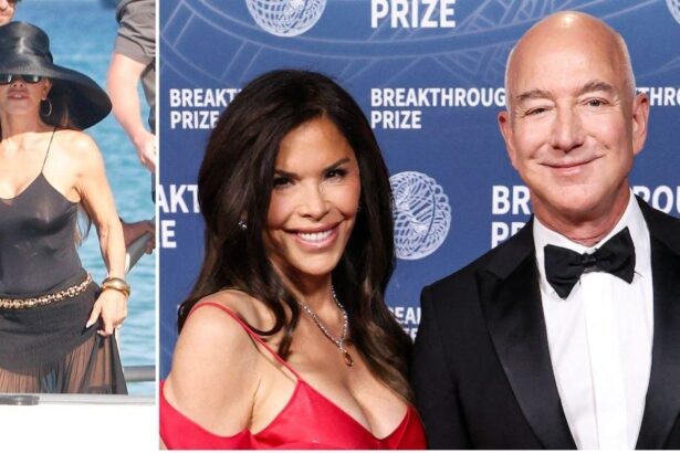 Lauren Sanchez’s Nipples Protrude From Daring Dress On Vacation