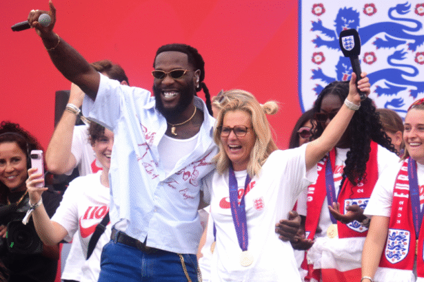 Lionesses celebrate back-to-back Euro titles and show how far women’s game has come in England in three years