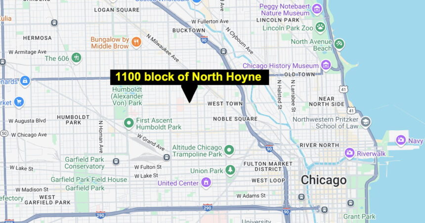 Man shot in West Town knocks on doors to get help