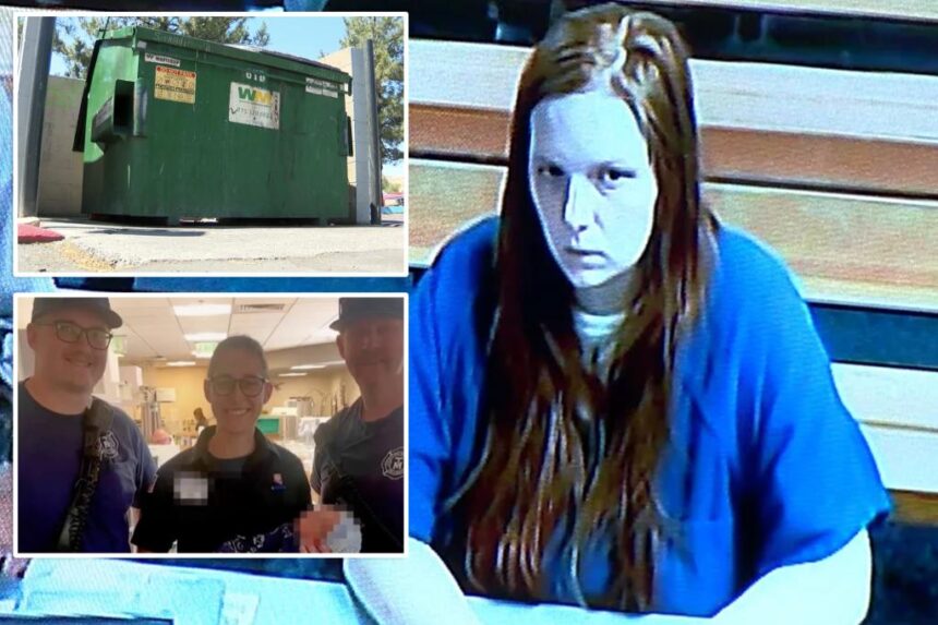 Nevada mom Taylor Dickinson accused of tossing newborn in dumpster said abandoning child in trash was her ‘best option’