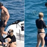 Orlando Bloom Snorkels With Son and Bikini Babe
