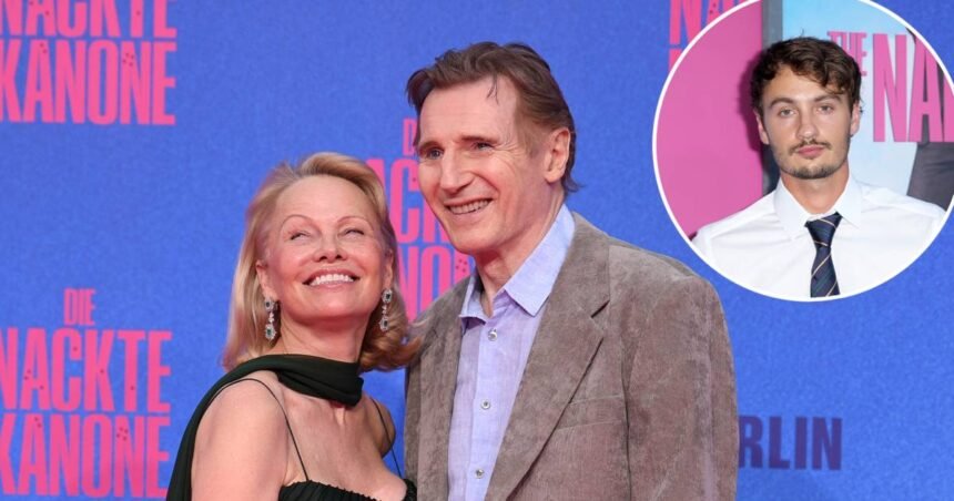 Pamela Anderson’s Son Brandon Reacts to Her Chemistry With Liam Neeson