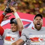 Patrick Mahomes makes feelings known on Travis Kelce starring in “Happy Gilmore 2”