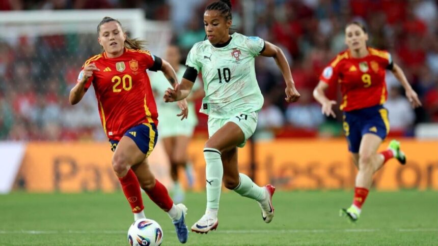 Portugal women’s national team honor life of Diogo Jota during Euro 2025 opener vs. Spain