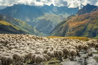 Ranching and farming have eroded almost all the soil in the Alps
