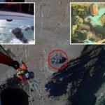 Stranded teens cling to dangerous cliffside until chopper swoops in for daring rescue: video