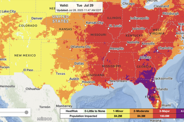 Tampa Breaks Heat Record as Heat Dome Bakes Eastern U.S.