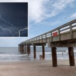 Three people struck by lightning at St. Augustine Pier in Fla.