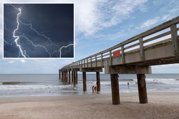 Three people struck by lightning at St. Augustine Pier in Fla.