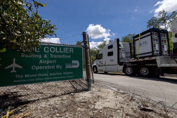 Trump to visit ‘Alligator Alcatraz,’ Florida detention site : NPR