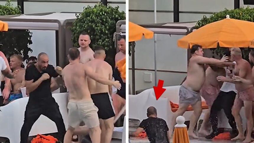 Vacationers Get Into Massive Pool Brawl in Spain, See the Insane Video