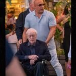 Vin Diesel Pushes Michael Caine in Wheelchair at Dinner in London