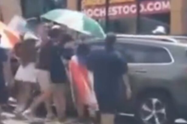WATCH: 62-Year-Old Woman Charged for Driving Through Anti-ICE Protesters Who Were Surrounding and Pounding on Her Car in New Jersey |