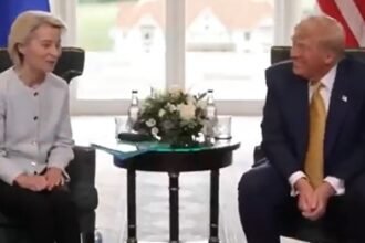 WATCH: Entire Room Cracks Up After Hearing Trump’s Reply to Globalist EU Commissioner Ursula von der Leyen After She Notes His Tough Approach to Trade |
