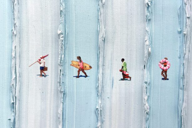 Werner Bronkhorst’s Tiny Beachgoers and Sailors Wade Through Chunky Blue Expanses — Colossal