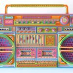 Zim&Zou’s ’80s-Inspired Paper Cassettes and Boombox Radiate with Color — Colossal