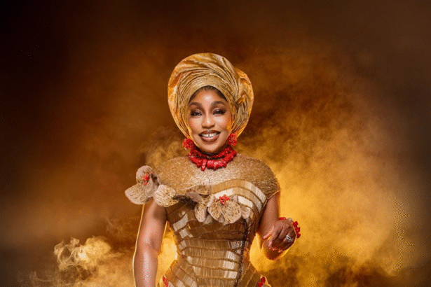 TUBO Honors Rita Dominic’s Golden Jubilee with an Iconic Bespoke Gown