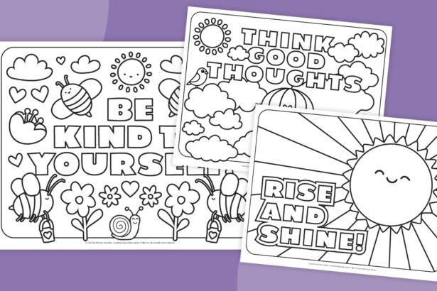 Inspirational Coloring Pages (Free Bundle)