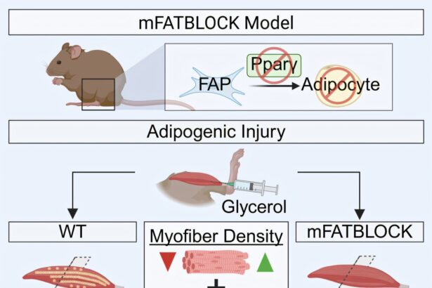 Intramuscular fat blocks muscle healing and weakens strength, study finds