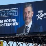 Jimmy Kimmel Puts Up Emmys Billboard for Stephen Colbert