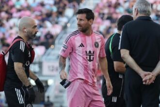 Lionel Messi injury: Argentina superstar leaves in 11th minute of Inter Miami’s Leagues Cup clash