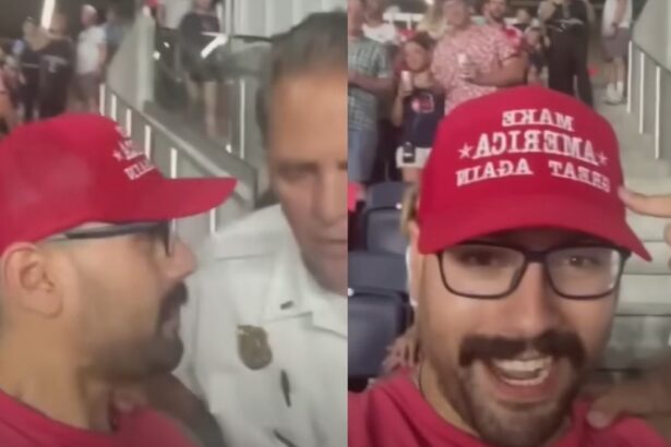 Man Thrown Out Of Soccer Match Over MAGA Hat