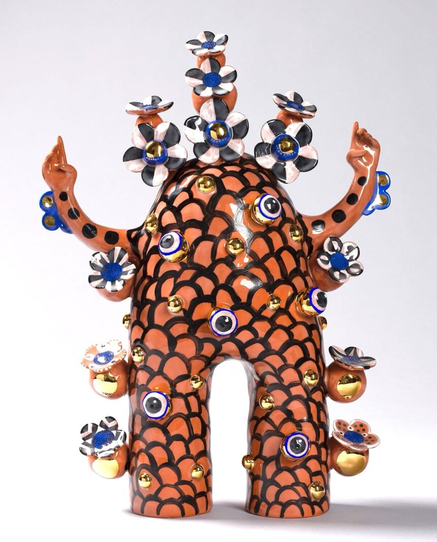 Terracotta and Gold Figures by Vipoo Srivilasa Conjure Joy and the Divine — Colossal