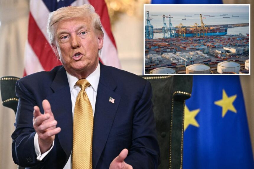 Trump threatens to ratchet up tariffs on EU if it fails to invest 0B in US