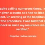 What words in online reviews tell us about hospital visits