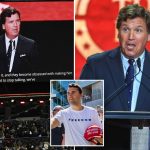 Tucker Carlson accused of stoking antisemitic conspiracy theory about Charlie Kirk murder at memorial service