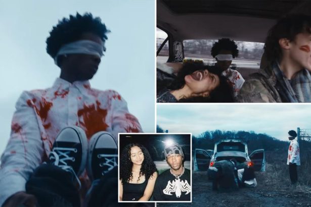D4vd released creepy music video dragging body to car trunk — months before teen was found dead in the back of his Tesla