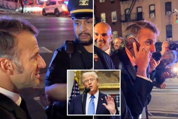 France’s Emmanuel Macron calls Trump for help as he’s forced to walk through NYC to avoid UN traffic