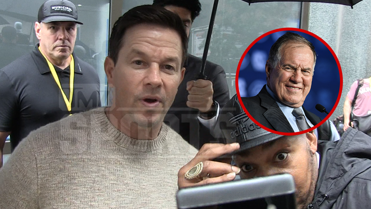 Mark Wahlberg Wants to Play Belichick in Movie, Double Date W/ Coach & Jordon Hudson