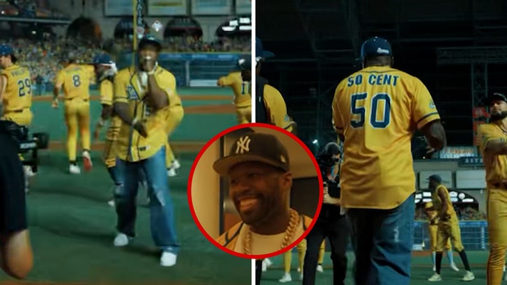 50 Cent’s ‘Worst Pitch in History’ Do-Over at Savannah Bananas Baseball Game