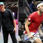 Andre Agassi & Steffi Graf’s son Jaden has the ‘best time’ with girlfriend Catherine as they celebrate Taylor Fritz’s ‘movie’-esque win at Laver Cup