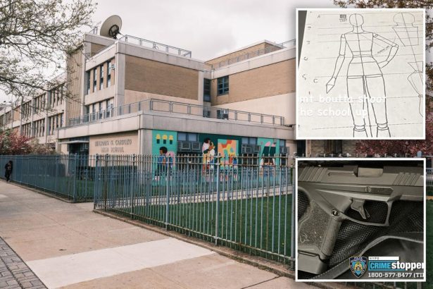 Boy, 16, caught with loaded gun at NYC high school charged as officials reveal the weapon was one of 4,000 seized in NYC this year