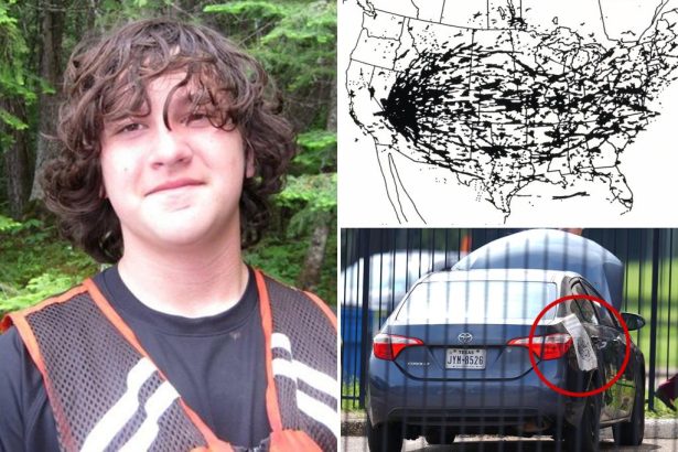 Anti-ICE gunman Joshua Jahn’s car had bizarre map stuck to outside showing radioactive fallout across US
