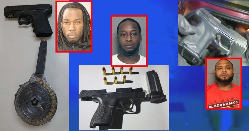 Convicted murderer among drivers allegedly caught with guns during traffic stops in Chicago – CWB Chicago