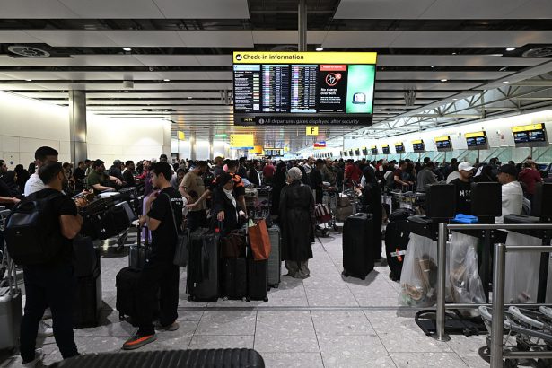 Hundreds of flights delayed at Heathrow and other airports after apparent cyberattack