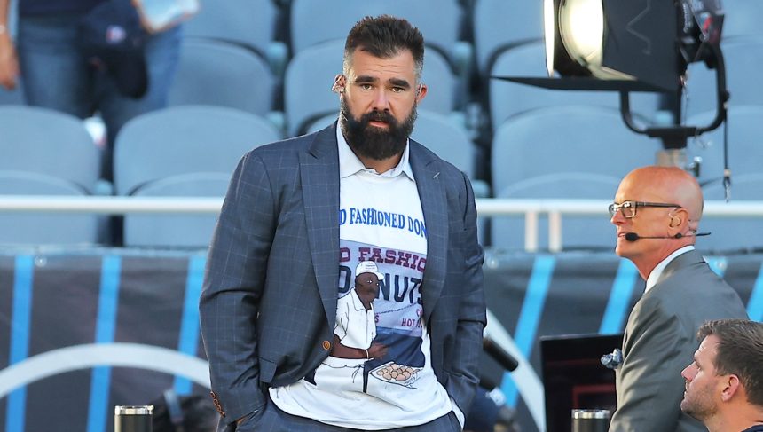 Jason Kelce Plays Sax With the Baltimore Ravens Marching Band